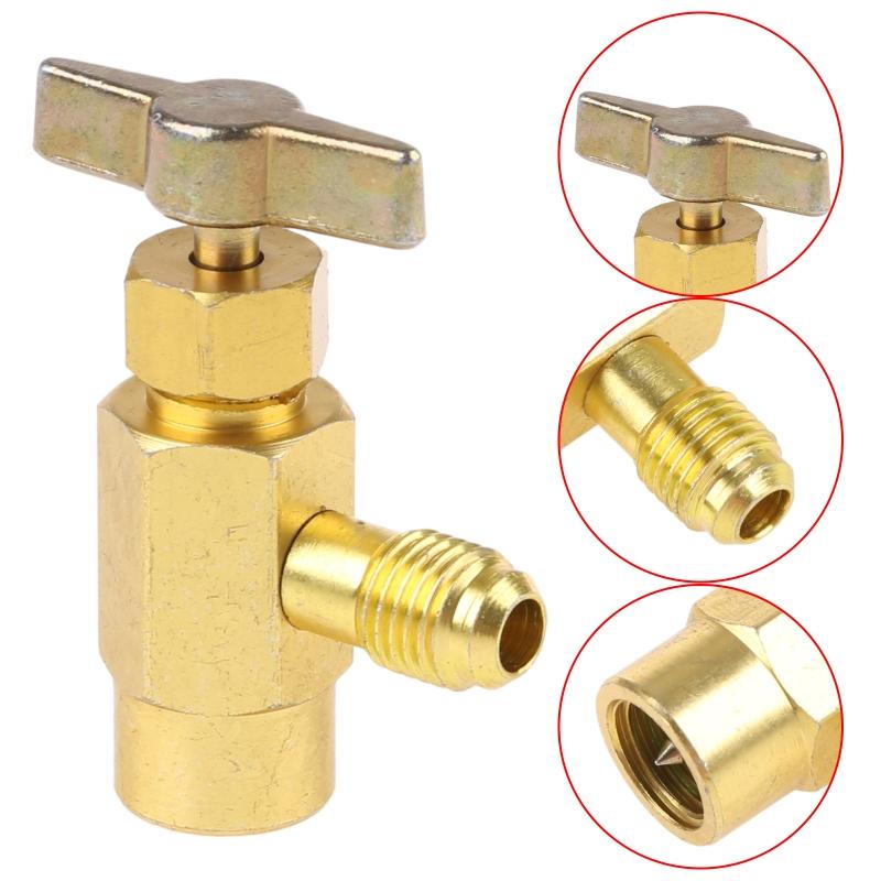 1/2" SAE AC Кран-открывашка для баллонов с хладагентом R22 R134a R410A