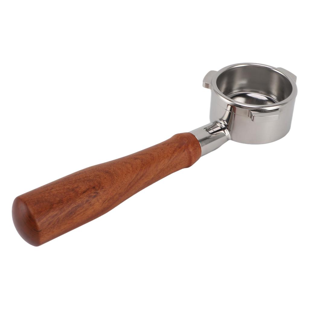 54mm Portafilter Bottomless Stainless Steel 3 Ear Wooden Handle Detachable Coffee Machine Accessory