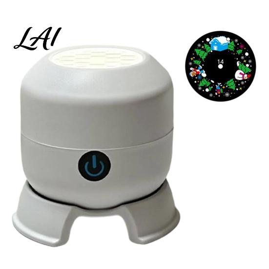 Indoor Rotating Light Christmas Projector Light Dynamic Projection Lamp with Holiday Lighting Snowflake Reindeer Snowman Pattern for Ceiling