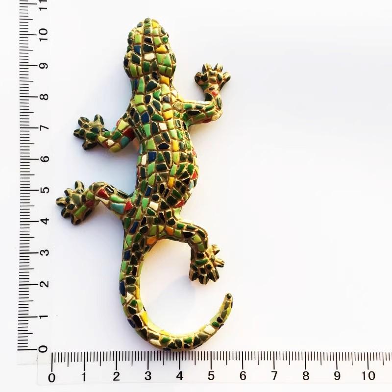 Испания Мадрид смоляной магнит на холодильник сувенир креативный ящерица магнитные магниты для холодильника 3D наклейки украшение дома