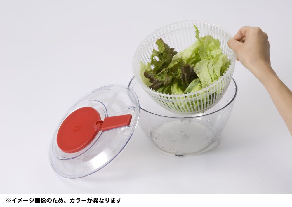 World Create Salad Spinner Small Easy To Wash Vegetable Drainer Mini Made In Japan Black ViV Diameter 21 X H 14cm S Size Noodle Salad