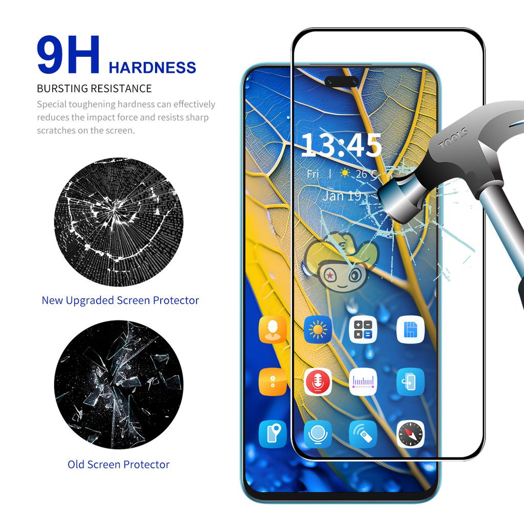 For Honor X60i 5G HD Clear Film ENKAY HAT PRINCE Tempered Glass Screen Protector with Installation Tool