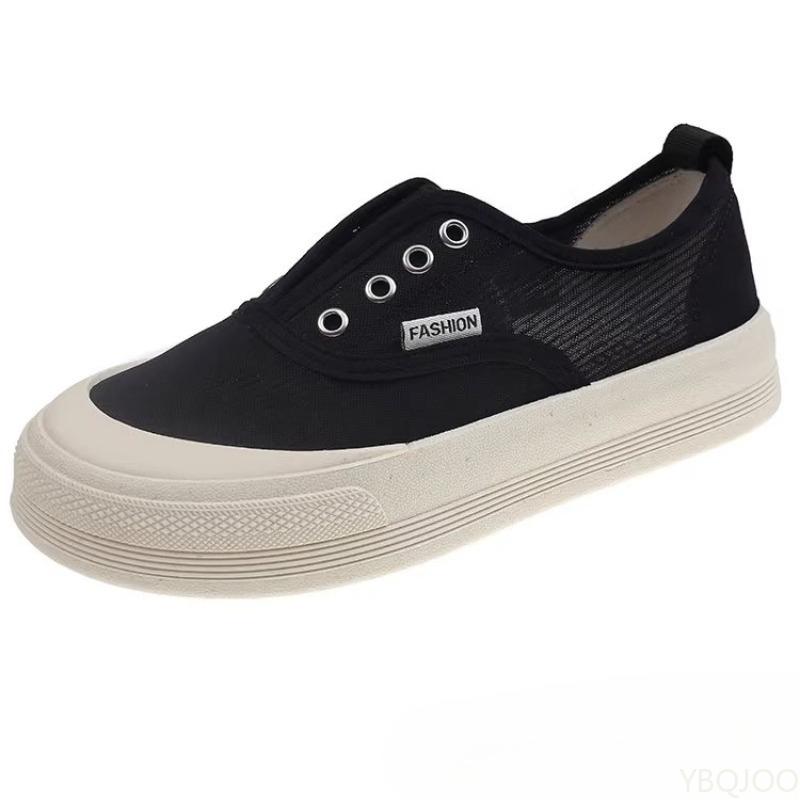 Модная повседневная ленивая парусиновая обувь для женщин, весна-осень, новая, на плоской подошве, повседневная, простая, универсальная, дышащая, обувь для скейтборда
