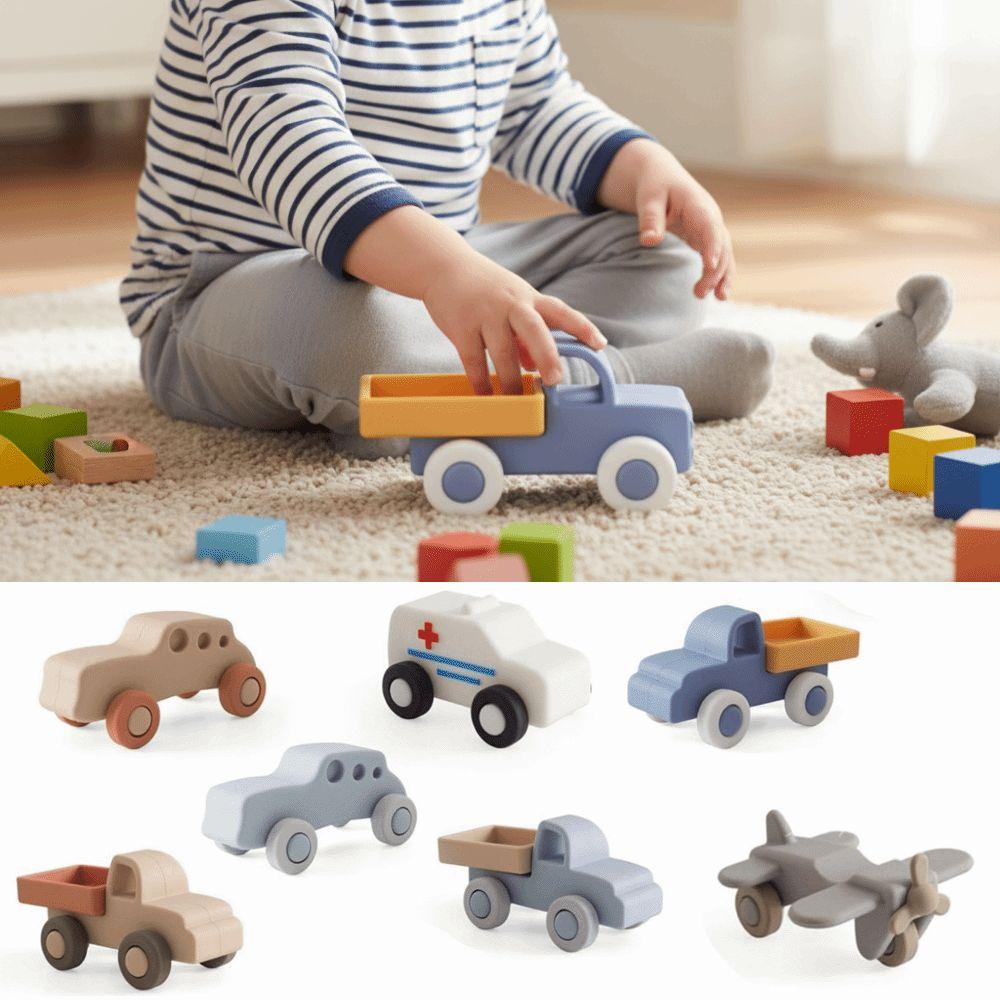 BPA Free Silicone Teether Toy Teether Toy Baby Silicone Car Teething Car  Children