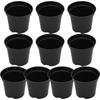 Практичные пластиковые горшки для растений, чашка для питания рассады, черная
