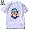 COOLMIND QI0311A Cool Loose o-neck Summer Printed Casual Men T Shirt Short Sleeve 100% Cotton Cotton Comfortable Fabric Tshirts