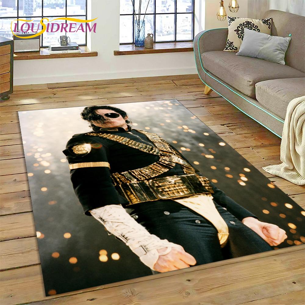 MJ Король Поп-музыки Майкл Джексон Ковер для Гостиной Спальни Домашний Декор, Нескользящий Коврик Декорация для Дивана Прикроватный Коврик Подарок