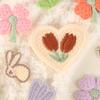 Fresh And Simple Tulip Embroidery Patch Clothing Accessories, Colorful Cute Four-Leaf Clover Series Embroidery Cloth