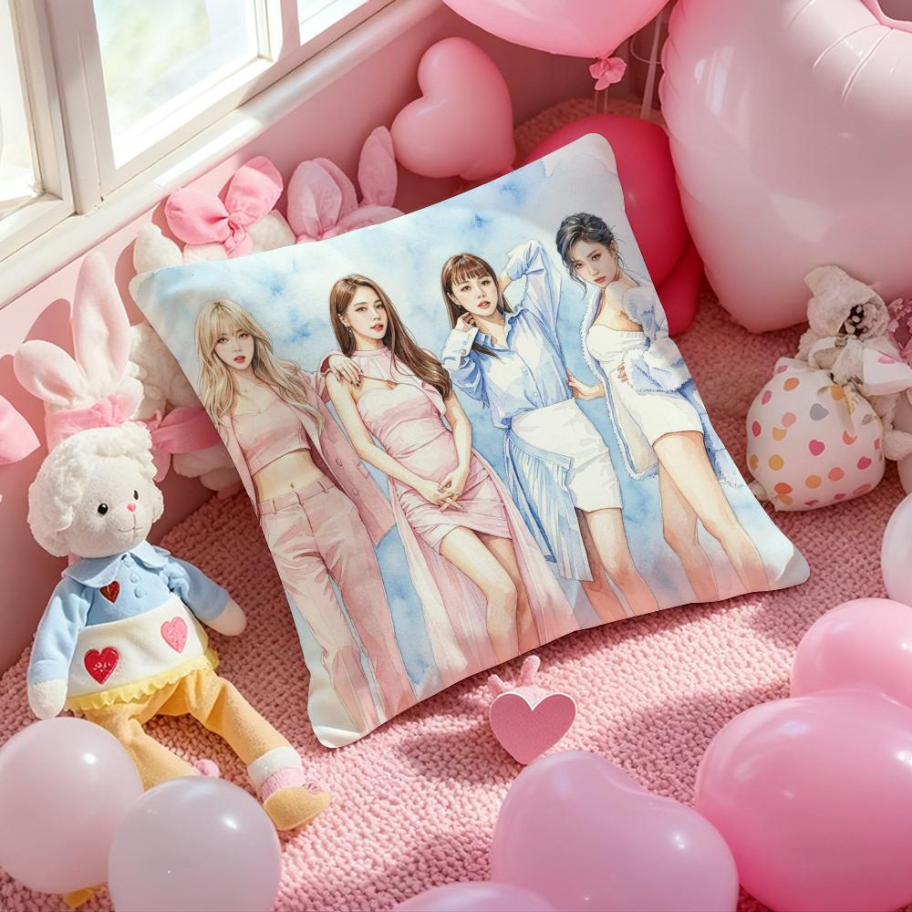 Kpop MMMMAMAMOOSS Cushion Cover Pattern Printed Pillowcase for Living Room Sofa Cushion Cover Bedroom Decor