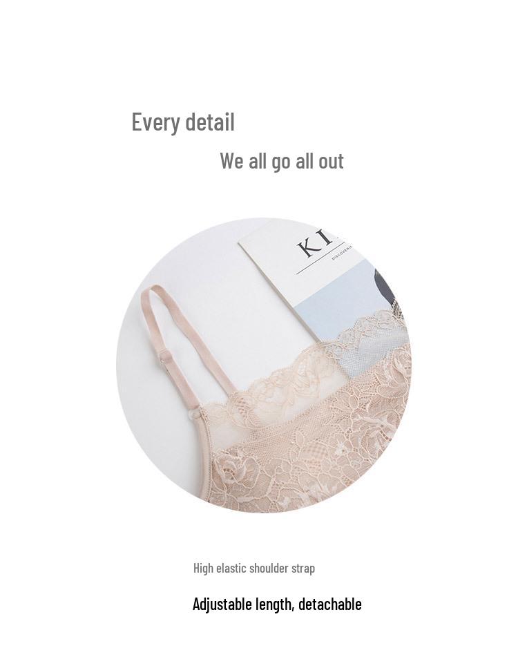 Шелковый бюстгальтер-камисоль без бретелей с кружевной отделкой и мягкой чашкой