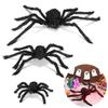 Party Supplies Prank Props Black Plush Spider Bar Ornament Halloween Decoration Haunted House