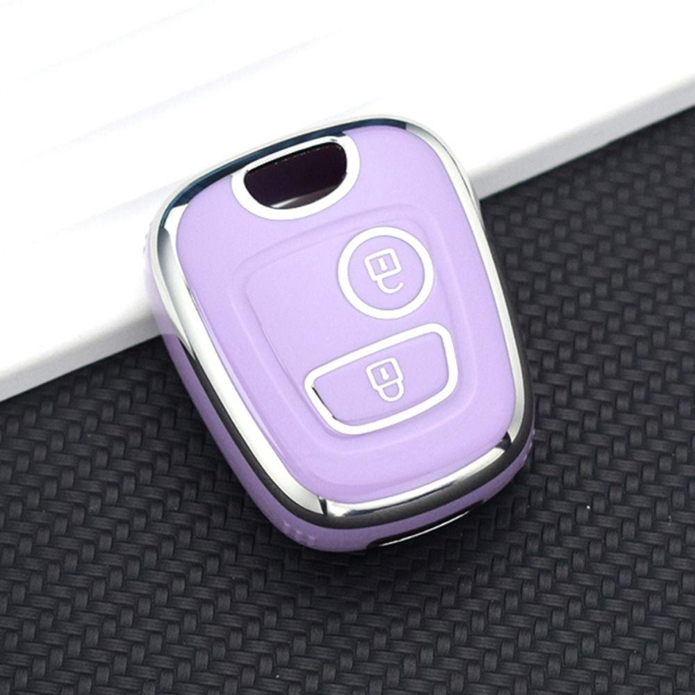 Holder Key Case Cover for Citroen C1 C4 For Peugeot 106 107 206 207 306 307 Car Accessories