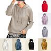 Women's Loose Sweater Knitted Soft Cashmere Hoodies Coat For Cozy Comfort