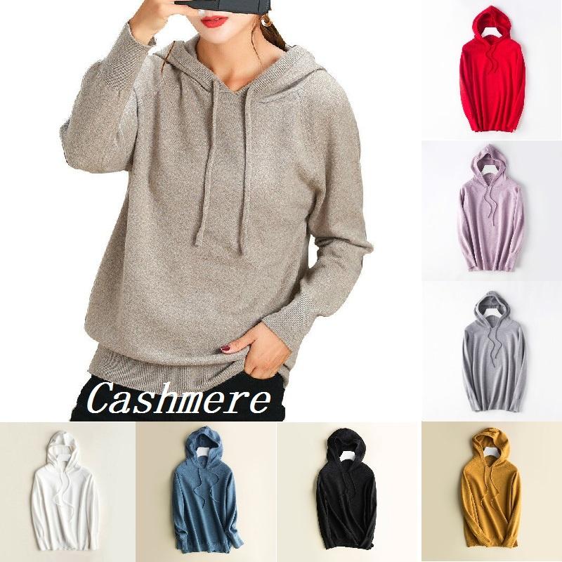 Women's Loose Sweater Knitted Soft Cashmere Hoodies Coat For Cozy Comfort
