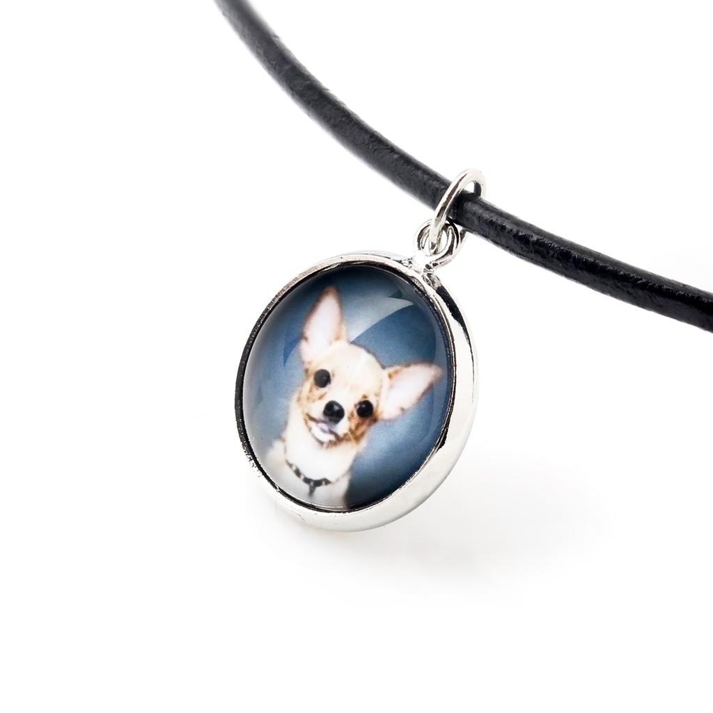 Chihuahua short-haired, Chihuahua smooth – Necklace pendant with your photo, handmade | Art-Dog