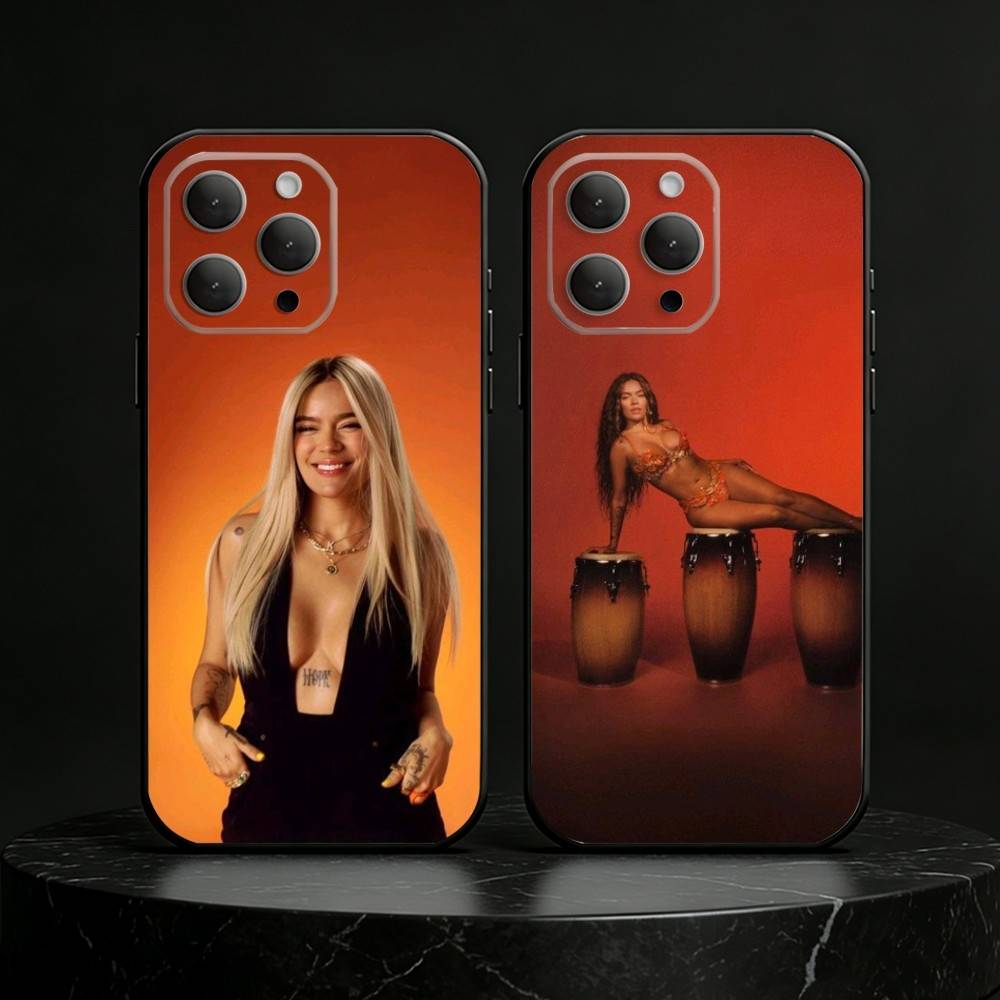 K-Karol G Tropicoqueta Чехол для телефона Силиконовый черный Мягкий Для IPhone 17,16,15,14,13,12,11,SE,Plus Pro Max