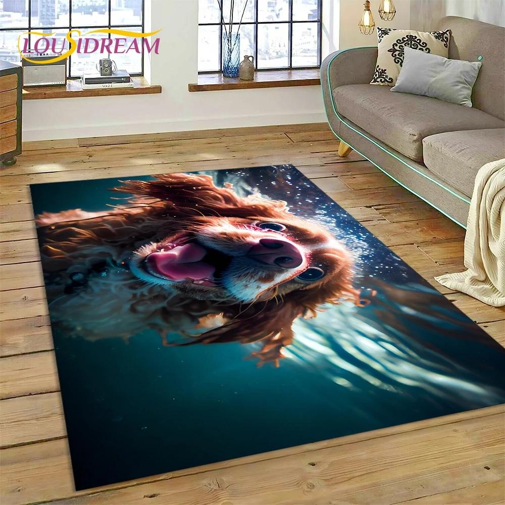 Милая собака Самоед, Чихуахуа, Хаски, Коки Мультяшный Ковер Коврик для Спальни Гостиной Дома Украшение Дивана, Детский Большой Декор Напольный Коврик