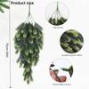 2 шт. DIY Рождественский декор Подвесные растения Искусственные ветки сосновой хвои для улицы Искусственное растение Зимнее праздничное украшение