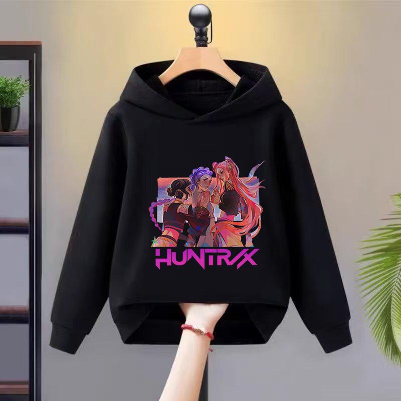 Худи Толстовки Девочки Стильная Толстовка с Мультяшным Принтом Повседневная Удобная Худи Свободного Кроя