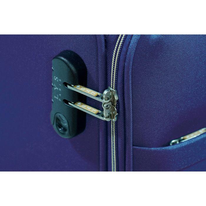 Soft Cabin Suitcase Set + "Ultra Light" Vanity Case - Lys Paris 2102/2 - Navy