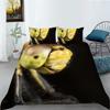 New Fashion Bed Covers Set Dradonfly Printing Home Bedclothes 2/3 Pcs Bedding Suit Insect Comforter Duvet Covers Pillowcase