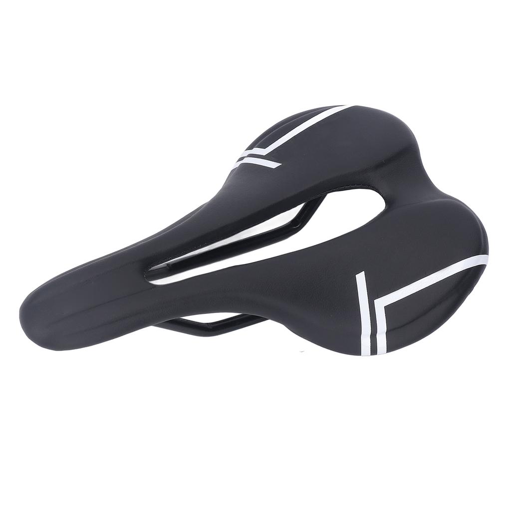 Mountain Bike Saddle Cushion Microfib PU Lth Hollow Brthable for Road Riding