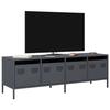 VidaXL TV Cabinet Anthracite 135x39x43.5 Cm Cold-rolled Steel, TV Stand, TV Buffet, Hi-fi Cabinet, TV Bench, Cabinet In 851306