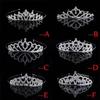 Children's Crown Headband Little Girl Alloy Crown Hair Accessories Children's Day Event Rhinestone Headwear