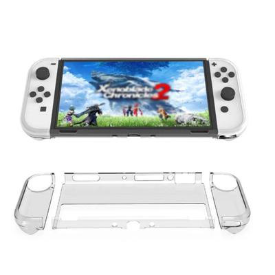 Защитный чехол для хост-ПК Switch OLED с левой и правой ручками Joy-con, прозрачный защитный чехол из ТПУ, устойчивый к падениям