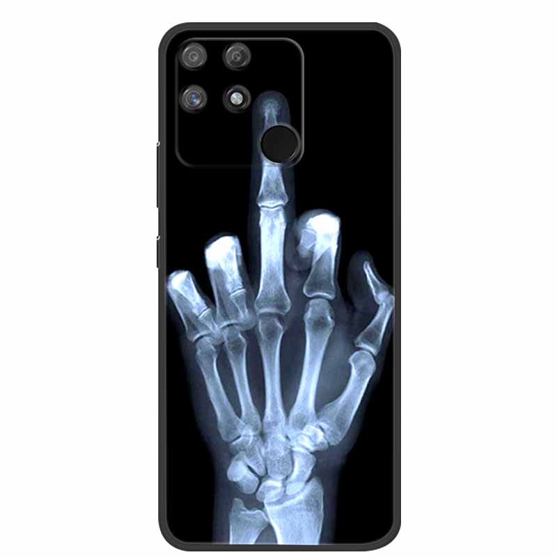 For Redmi 10C Case Redmi10C Black Soft Silicone Phone Case For Xiaomi Redmi 10C Back Cover Case Redmi 10 C Power Funda POCO C40