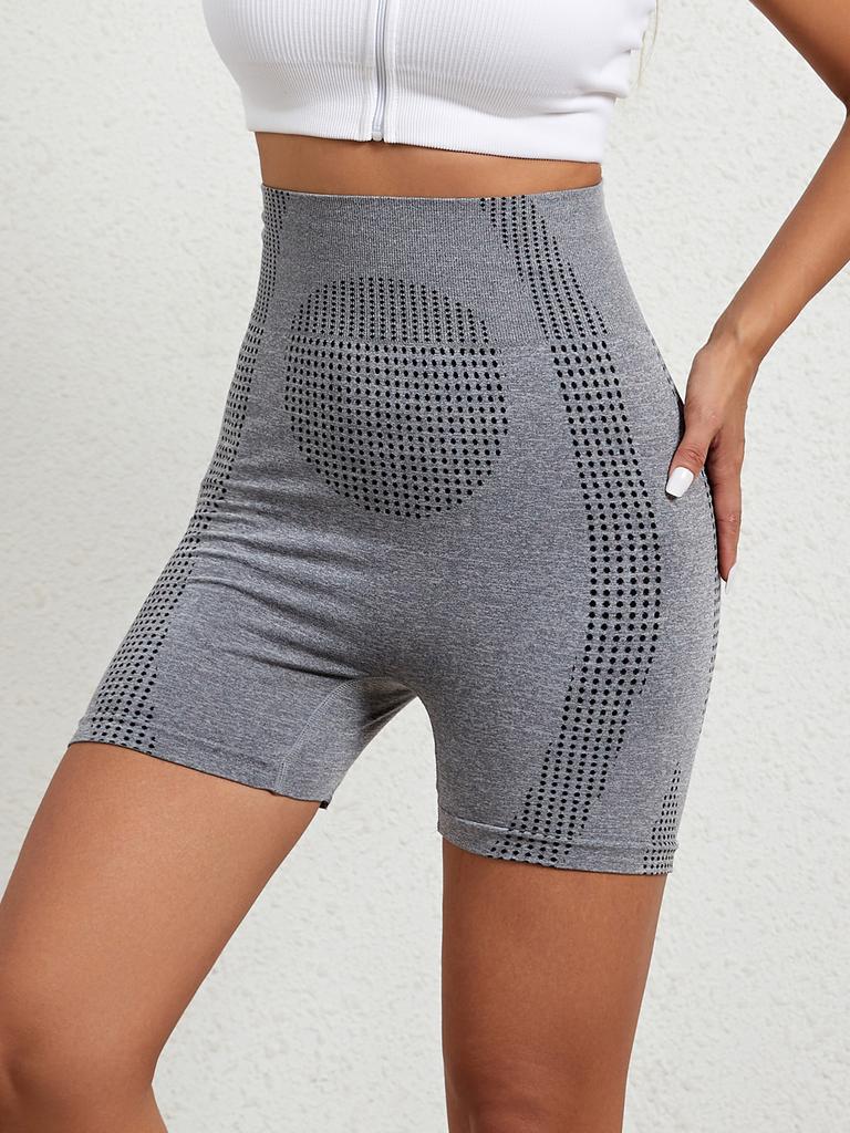 Flarixa Women Seamless Body Shaper Sports Shorts High Waist Tummy Control Leggings Fitness Yoga Quick Drying Running Wideband Shapewear Cycling Shorts