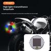 Solar Circular Warning Light Strong Brightness Flashing Light Anti Collision for Electric Scooter Commuting Safety