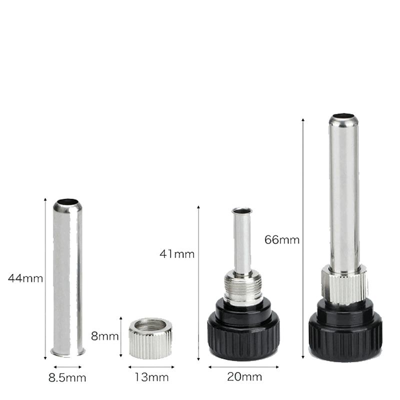 For Esd 852D 936 937D 898D 907 Hakko Iron Tip Cannula Casing And 5 X Solder Iron Tips Soldering Station Iron Handle Adapter