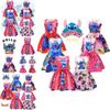 2023 New Arrival Starry Baby Lilo And Stitch Girls Dress, Cartoon Style, A-line Skirt