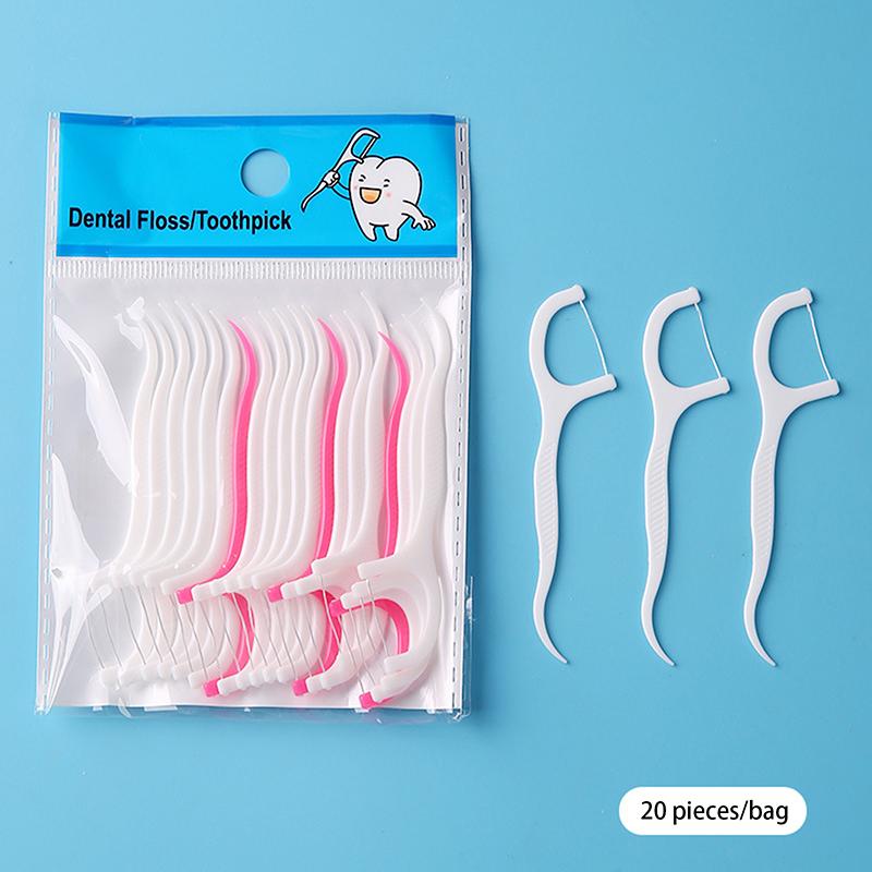 20/50/100PCS Disposable Interdental Brush Dental Floss Pick Dental Floss Toothpicks Teeth Stick Tooth Cleaning