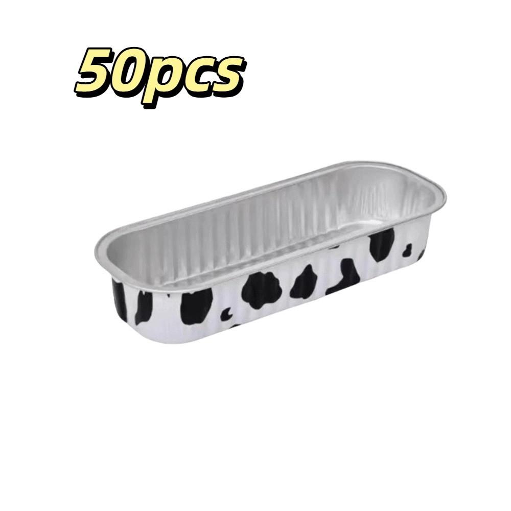 200ML Capacity Foil Container Rectangular Shape Aluminum Foil Box Takeaway Box  Food Takeaway