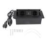 Table Connection Box Dual USB Ports Concealed Water Proof Flame Retardant Desktop Power Outlet