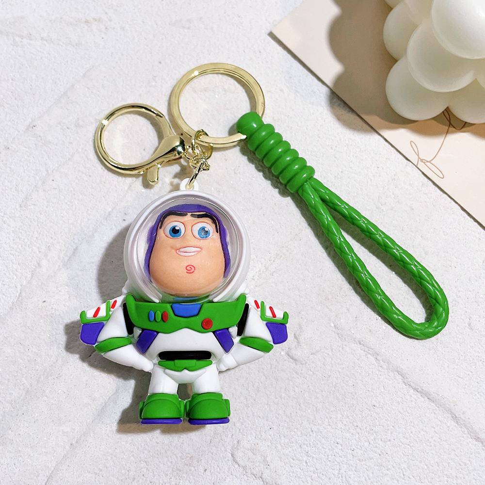 Toy Story Figure Keyring Woody Buzz Lightyear Jessie Doll Pendant Car Keychain Birthday Christmas Gift for Girls Kids