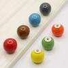 9 цветов, керамическая ручка в форме шара / ручка для комода в детскую комнату, 33 мм, уникальные ручки для кухонных дверей для детей + винт 1 шт.