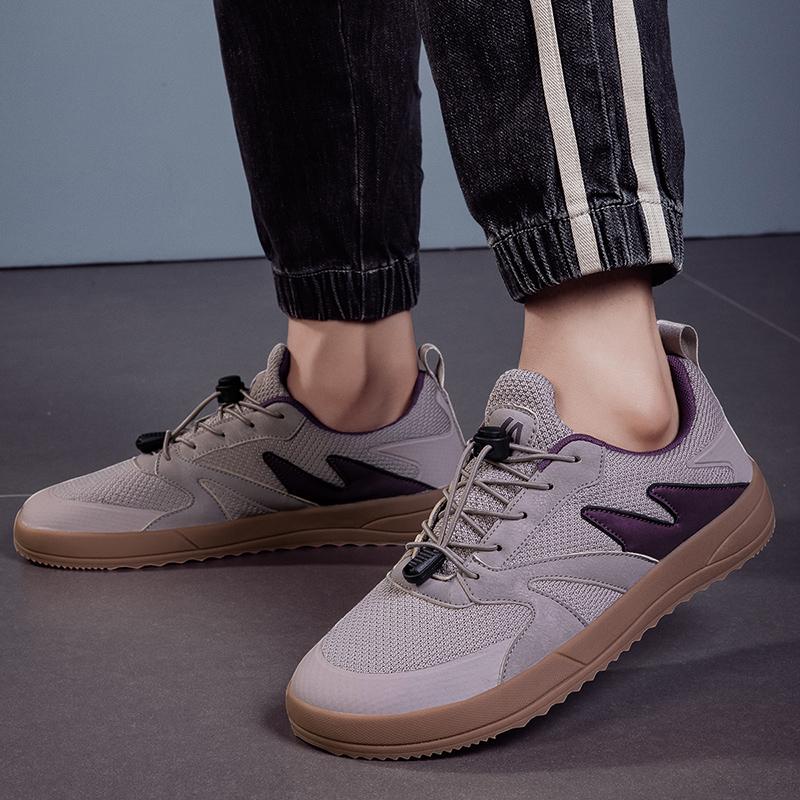 Модные оригинальные туфли с широким носком для мужчин, модные дышащие мужские повседневные кроссовки для активного отдыха, удобные эластичные кроссовки для мужчин