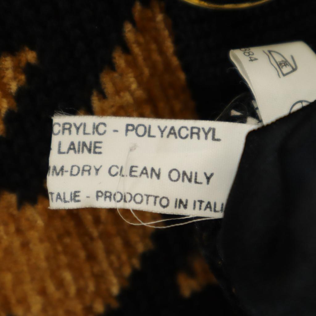 Bally 80-е 90-е Сделано в Италии Старый комбинезон ручка Вязаный кардиган с длинным рукавом Женский Б/У