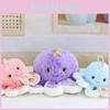 Toy Plush Octopus With Soft Short Plush And Pp Cotton Filling For Gift Kids