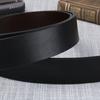 New Men High Quality Belt Automatic Buckle Black Leather Men's Belt