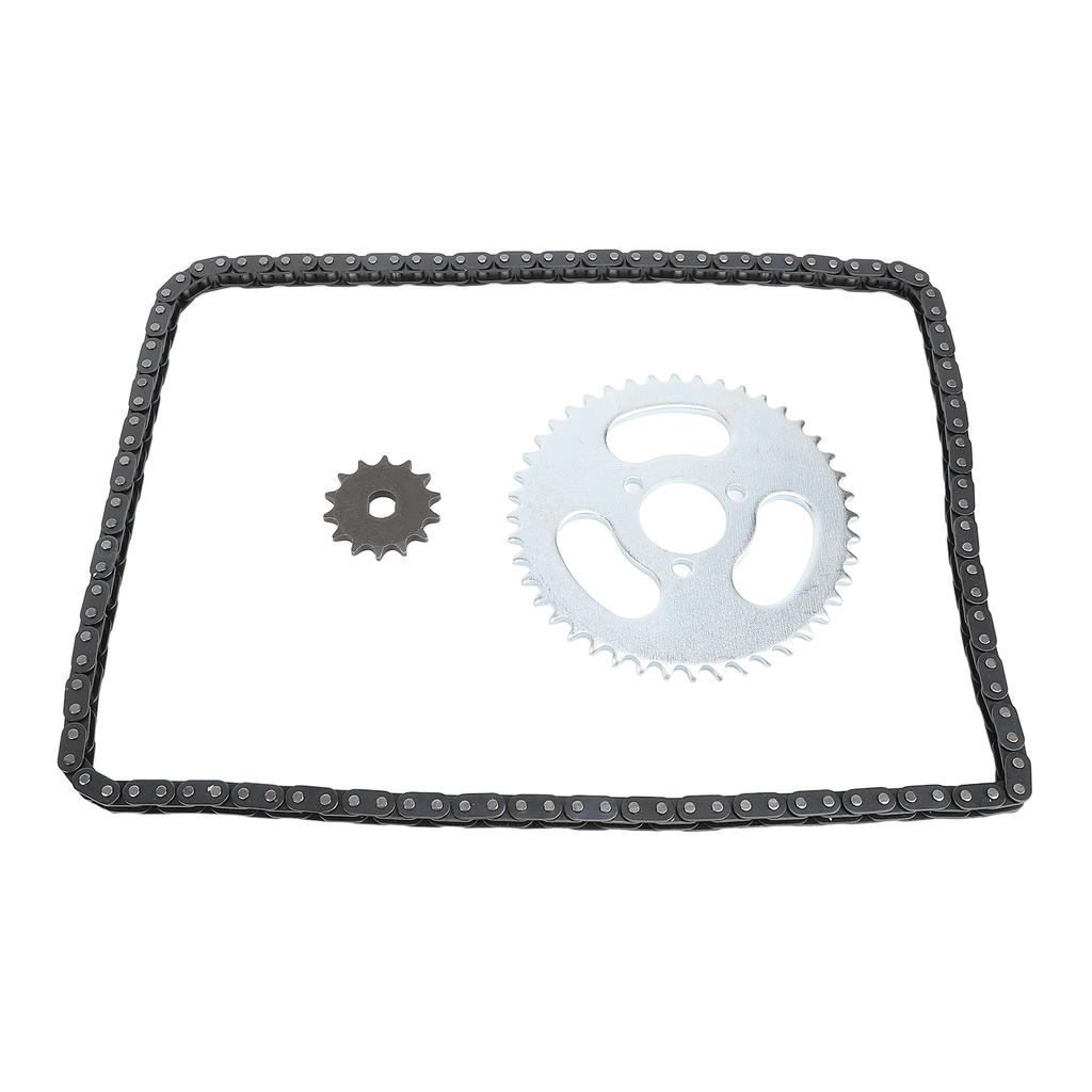 Комплект цепных звездочек T8F, стальная передняя звездочка 14T, комплект задних звездочек 44T с 3 отверстиями и цепью из 120 звеньев