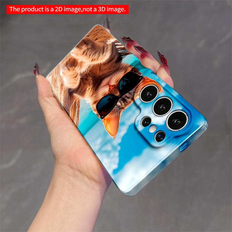 2DFlat Samsung phone case Sunglasses Cat in Hammock by Ocean Applicable to Galaxy S22 S23 S24 S25ULTRA S26 A12 A13 A14 A15 A16