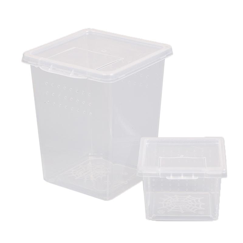 Plastic Insect Spider Habitat Feeding Box Case Container Tank Transport Case Toy