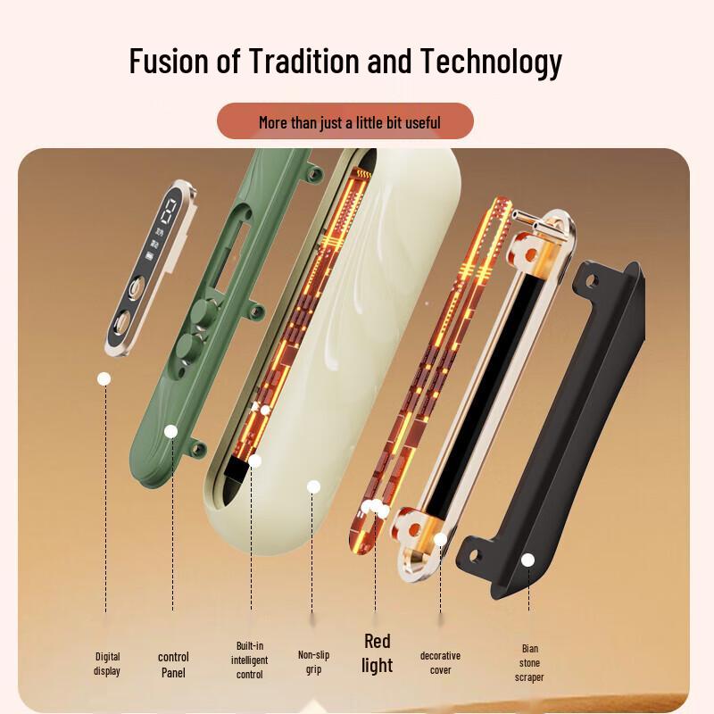 Hezheng Mini Electric Bian Stone Gua Sha Massager