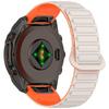 Two-Color Magnetic Quick-Release Silicone Watch Band for Garmin Fenix 8/7X/7S/6X/5S Plus