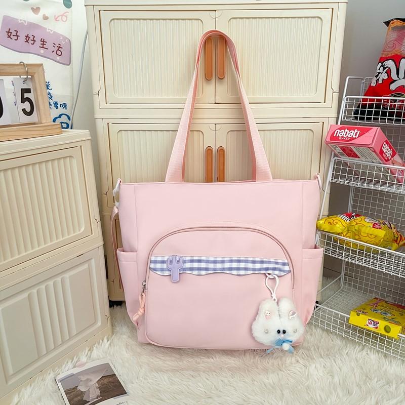 Женская сумка через плечо, студенческая сумка на плечо большой вместимости