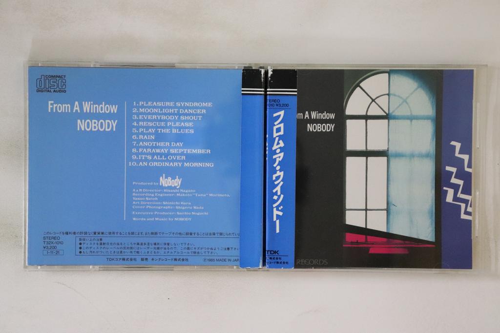 CD NOBODY - From A Window T32X1010 TDK 1985 Japan Obi Japanese Pop/Rock Used